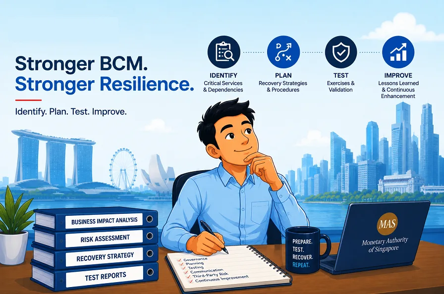 BCM Audit Findings for MAS-regulated financial institutions in Singapore